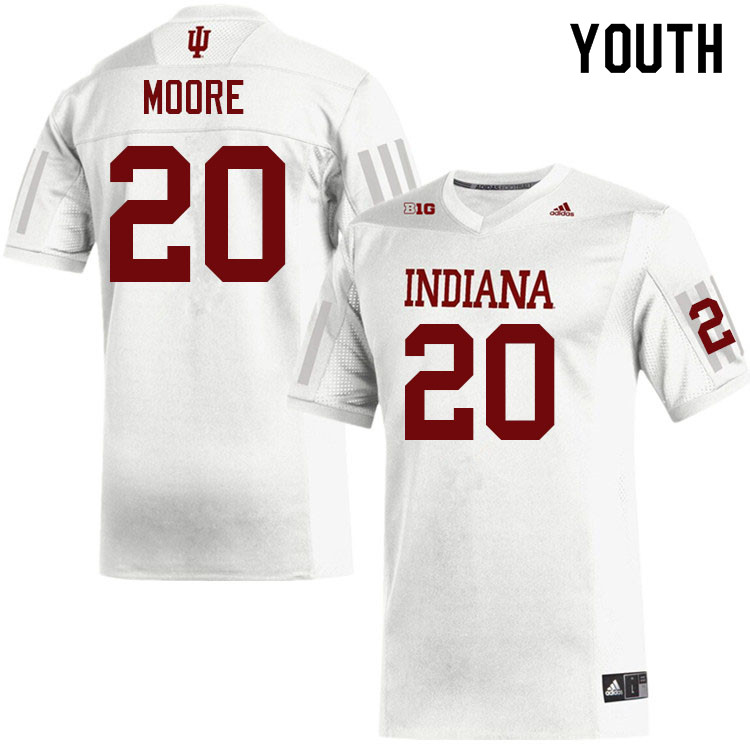Youth #20 Louis Moore Indiana Hoosiers College Football Jerseys Sale-White